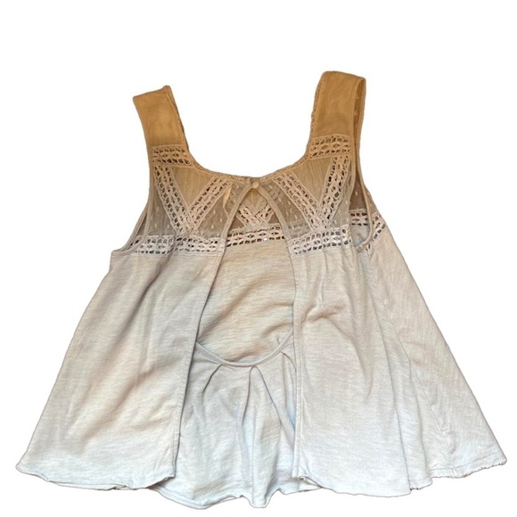 Free People Costa Mesh Babydoll Tank pale blue - Picture 4 of 5